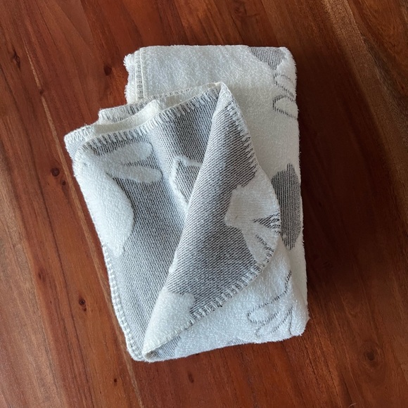 Vintage Pottery Barn Kids Bunny Baby Blanket - Picture 1 of 4